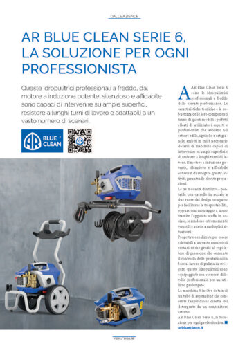 Idropulitrice professionale AR BLUE CLEAN 613K